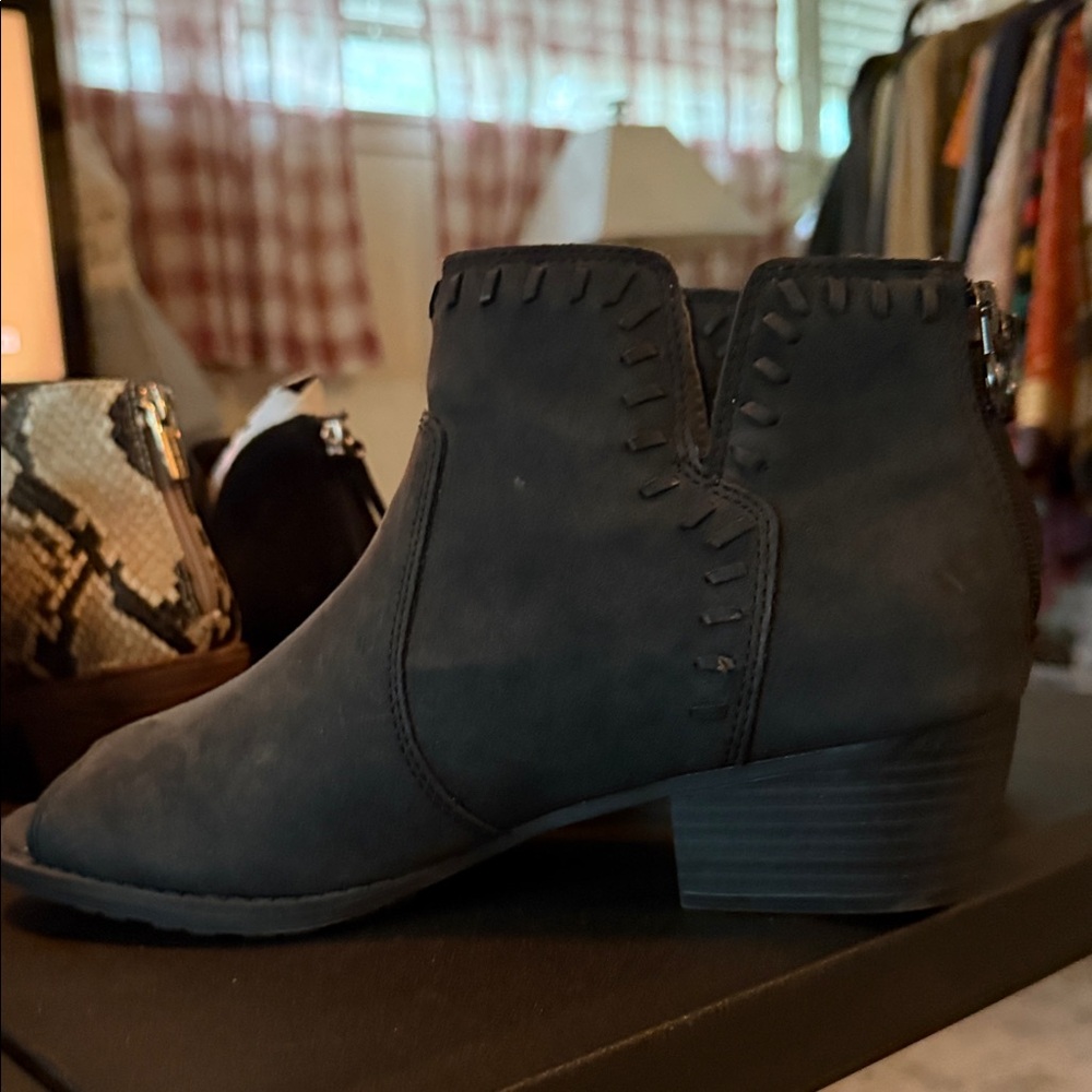 Jambu Dark Gray Ankle Booties
